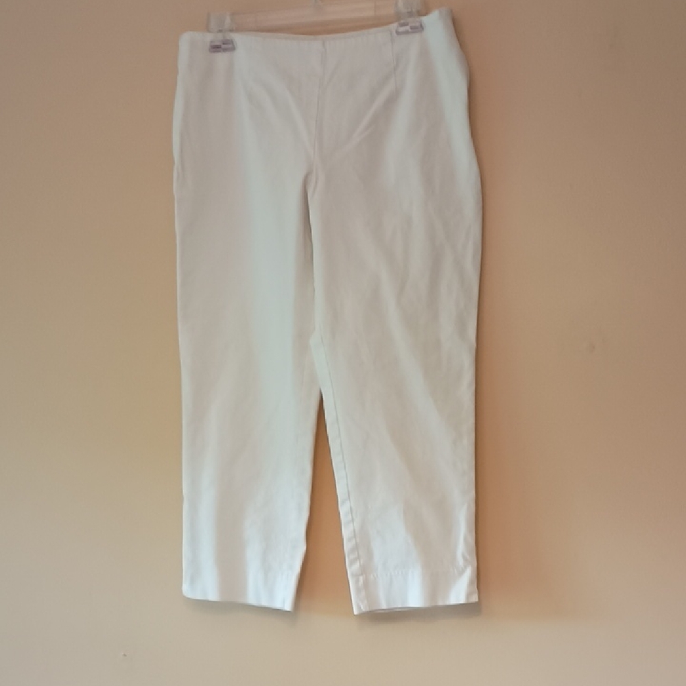 Boston Proper Crisp White Capri Pants, Sz 10